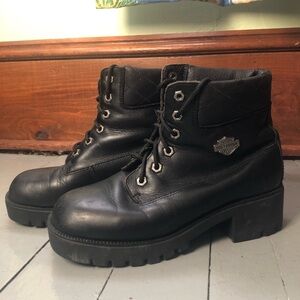 Harley Davidson lace up boots